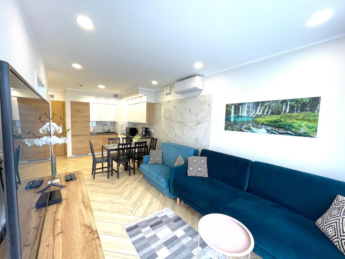 Apartament Superior Blue Przy Plazy- Free Pool, Saunas, Jacuzzi, Fitness, Salzgrotte Kołobrzeg Exteriör bild