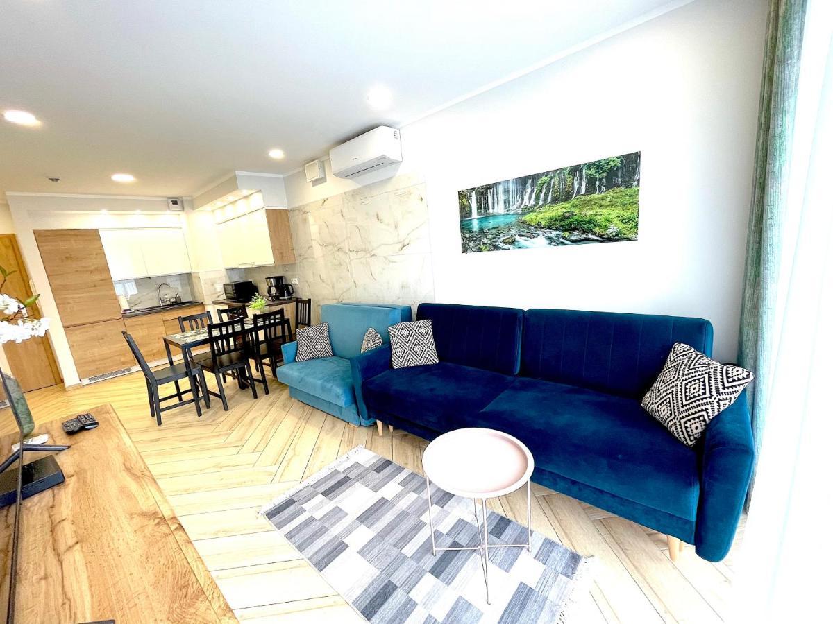 Apartament Superior Blue Przy Plazy- Free Pool, Saunas, Jacuzzi, Fitness, Salzgrotte Kołobrzeg Exteriör bild