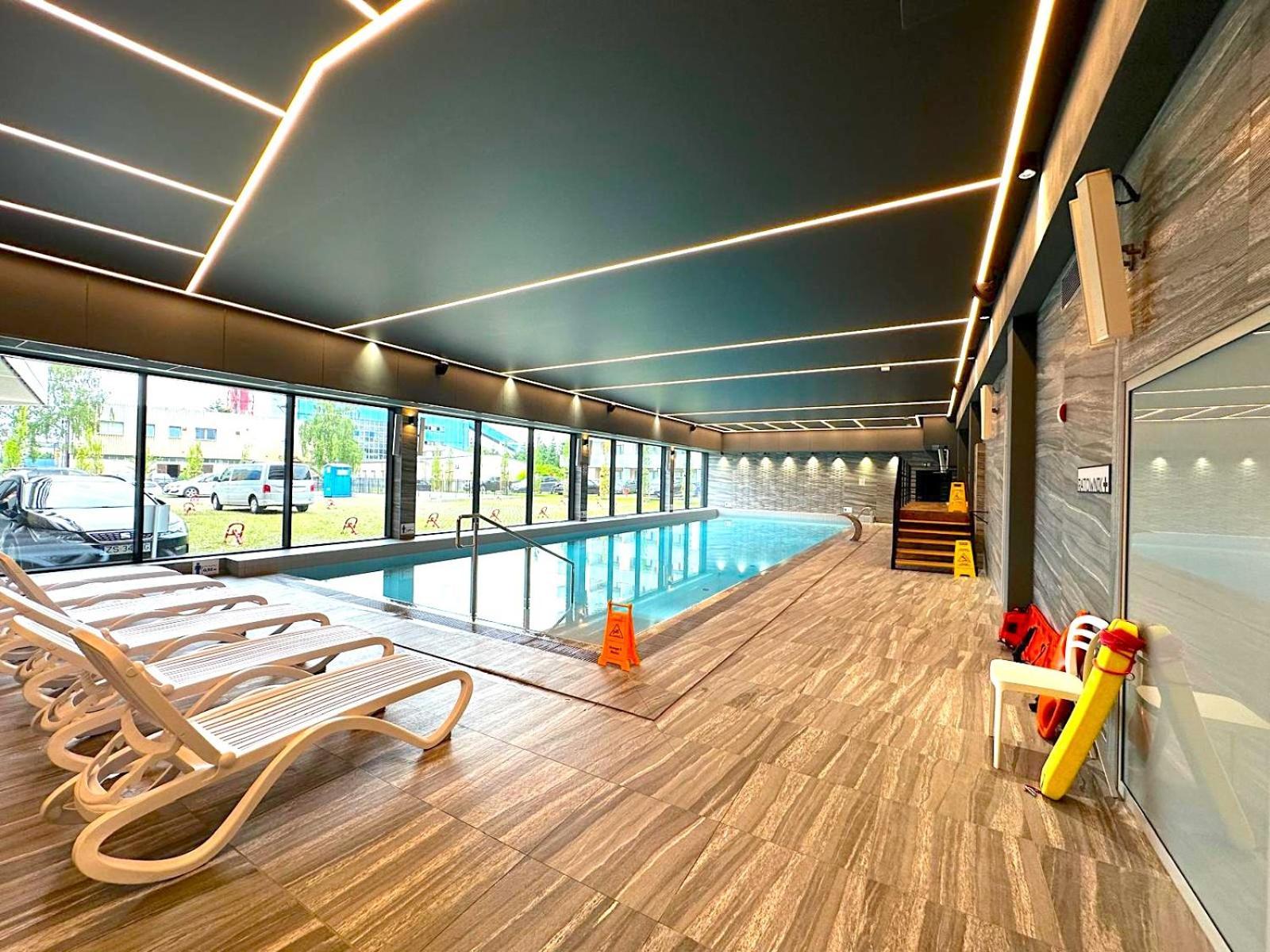 Apartament Superior Blue Przy Plazy- Free Pool, Saunas, Jacuzzi, Fitness, Salzgrotte Kołobrzeg Exteriör bild