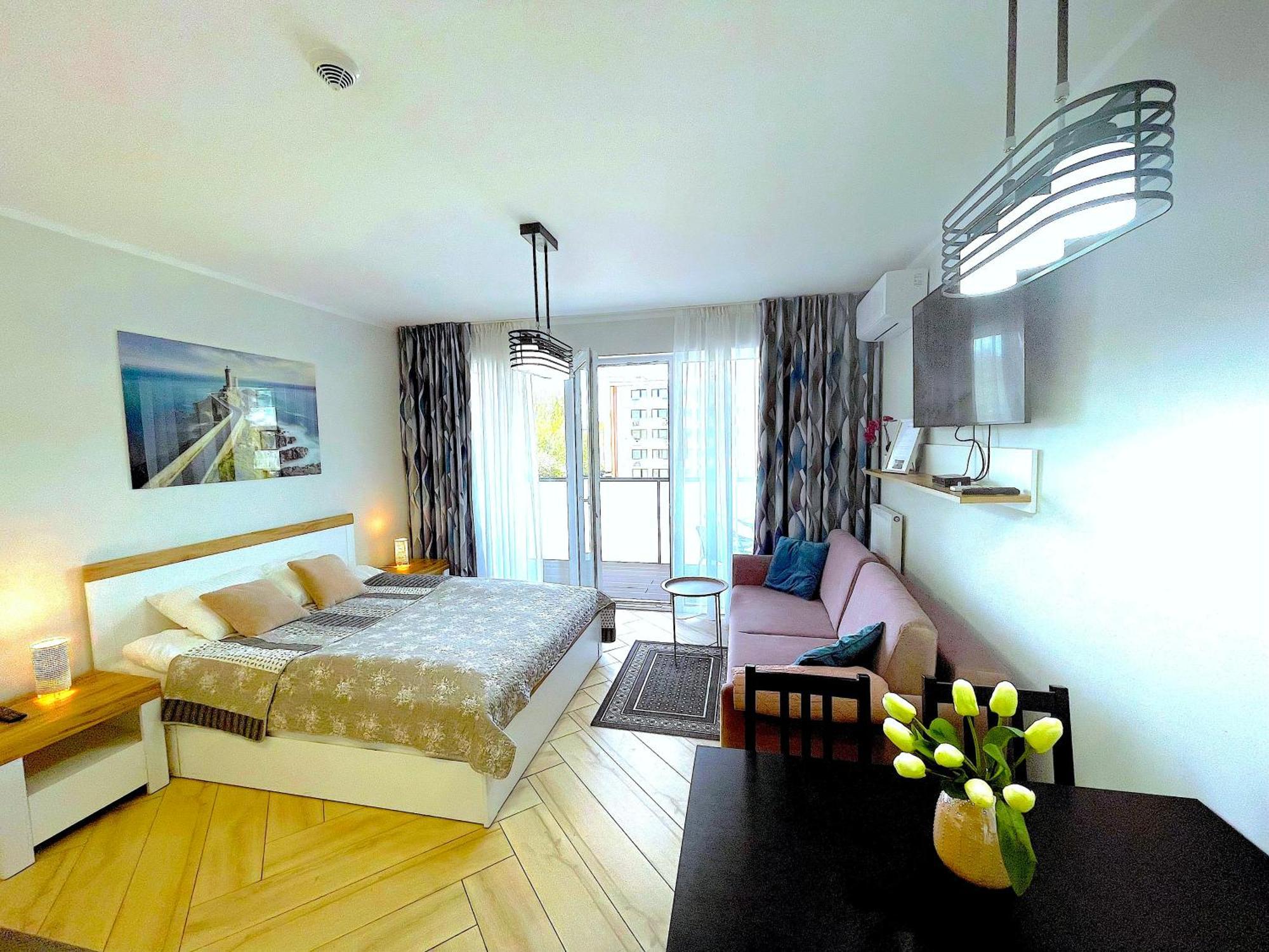 Apartament Superior Blue Przy Plazy- Free Pool, Saunas, Jacuzzi, Fitness, Salzgrotte Kołobrzeg Exteriör bild