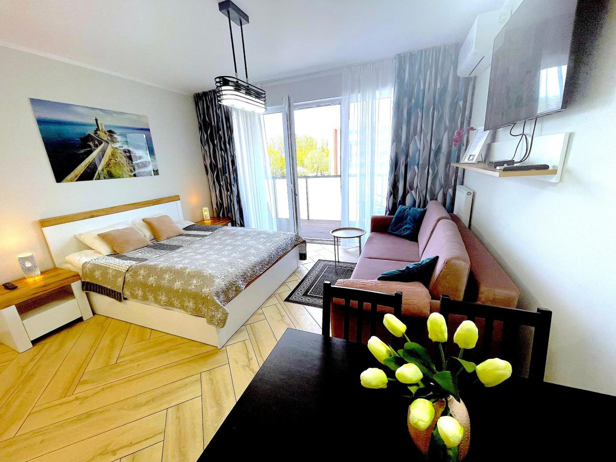 Apartament Superior Blue Przy Plazy- Free Pool, Saunas, Jacuzzi, Fitness, Salzgrotte Kołobrzeg Exteriör bild