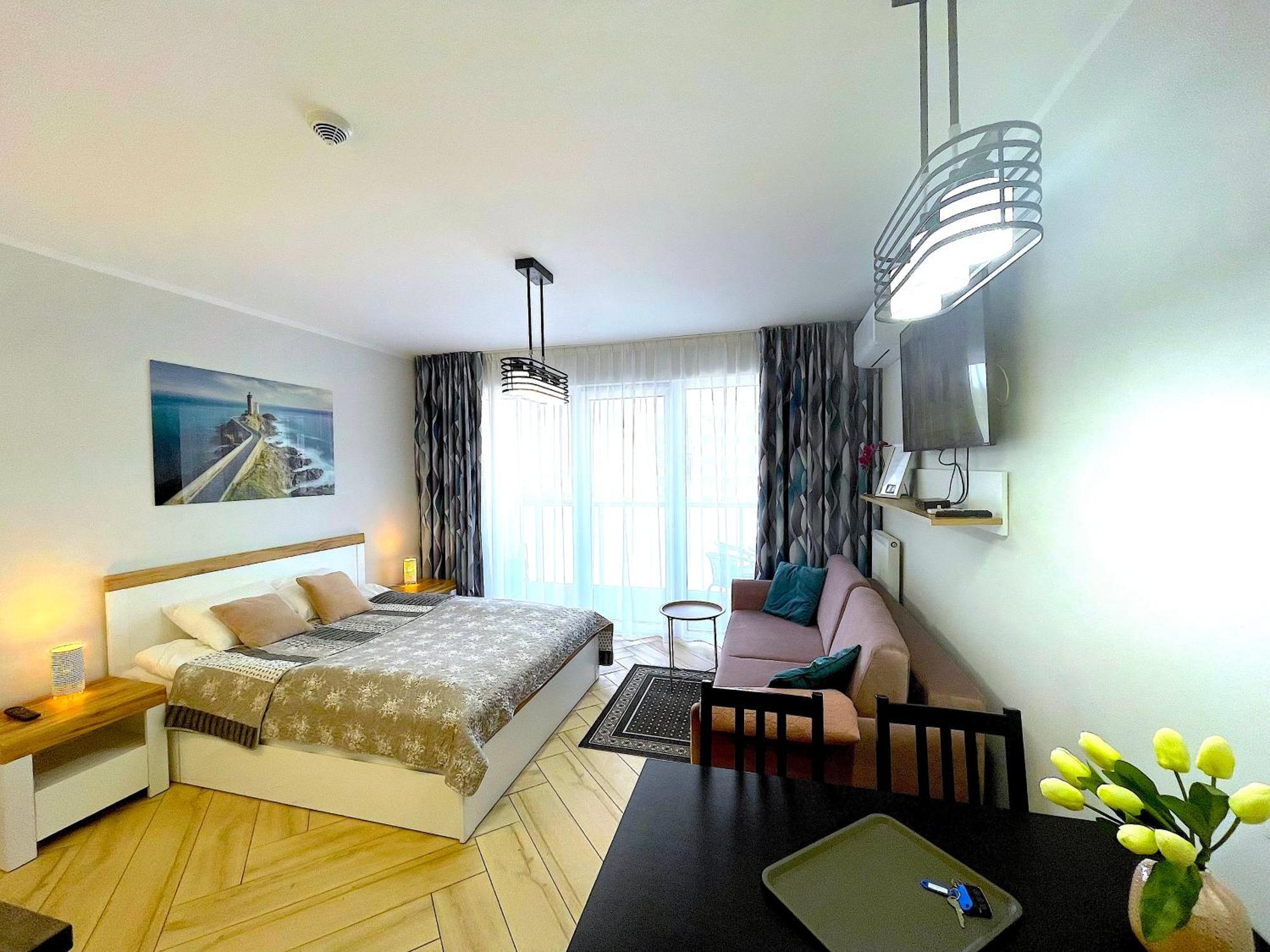 Apartament Superior Blue Przy Plazy- Free Pool, Saunas, Jacuzzi, Fitness, Salzgrotte Kołobrzeg Exteriör bild